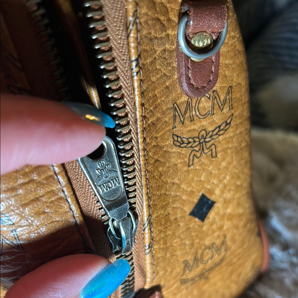 018. Vintage MCM Visetos Boston Bag (cognac) - Picture 13 of 15